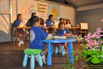 Lección escolar en el pregón de San Roque (Foto TF)